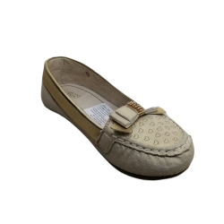 Mocasín Niña dorado