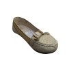 Mocasín Niña dorado