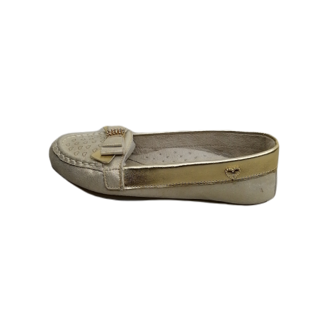 Mocasín Niña dorado