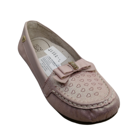 Mocasín Niña dorado